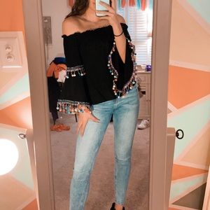 ❤️4/$20 colorful ruffle top❤️